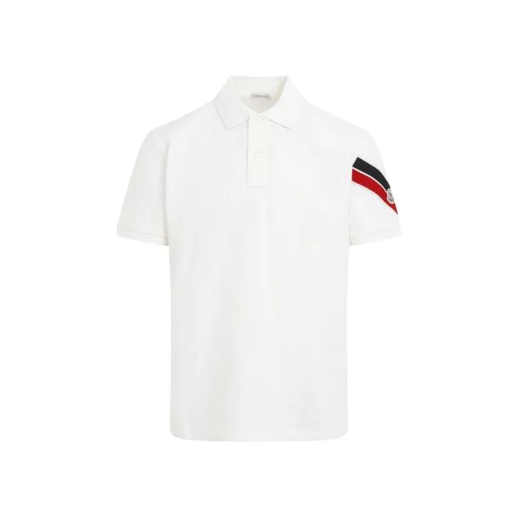 Moncler - Ss White Cotton Polo - Größe M - weiß