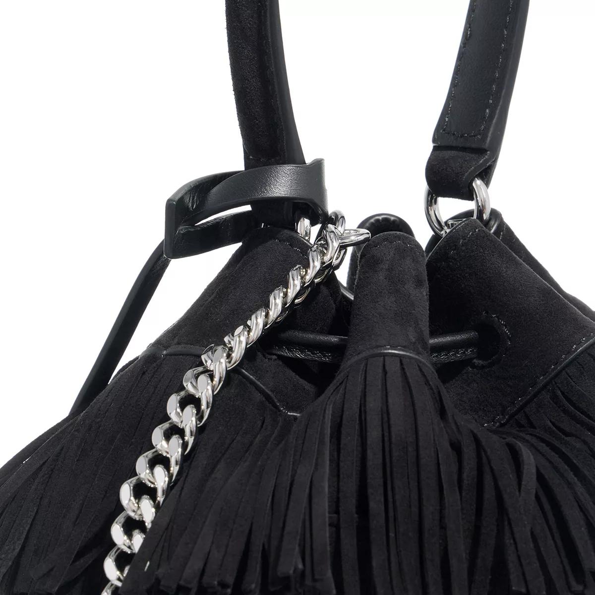Stuart Weitzman Bucket bags Rae Fringe Mini Bucket Bag in zwart