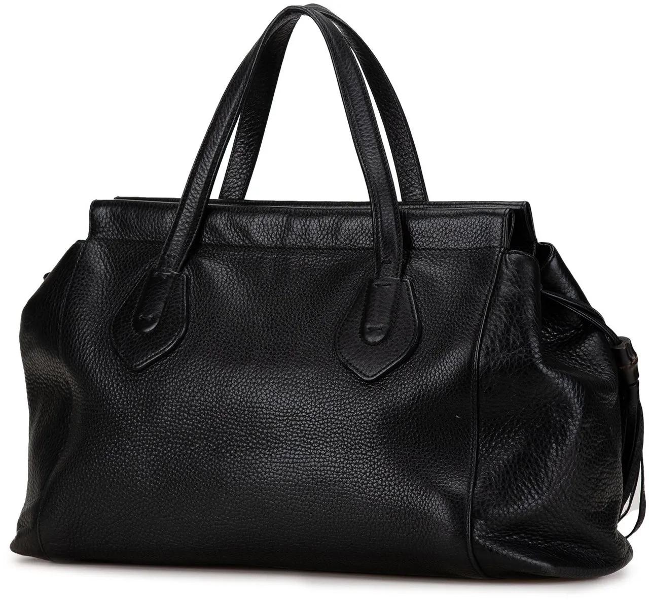 Gucci Totes & shoppers Leather Lady Tassel Top Handle Bag in zwart