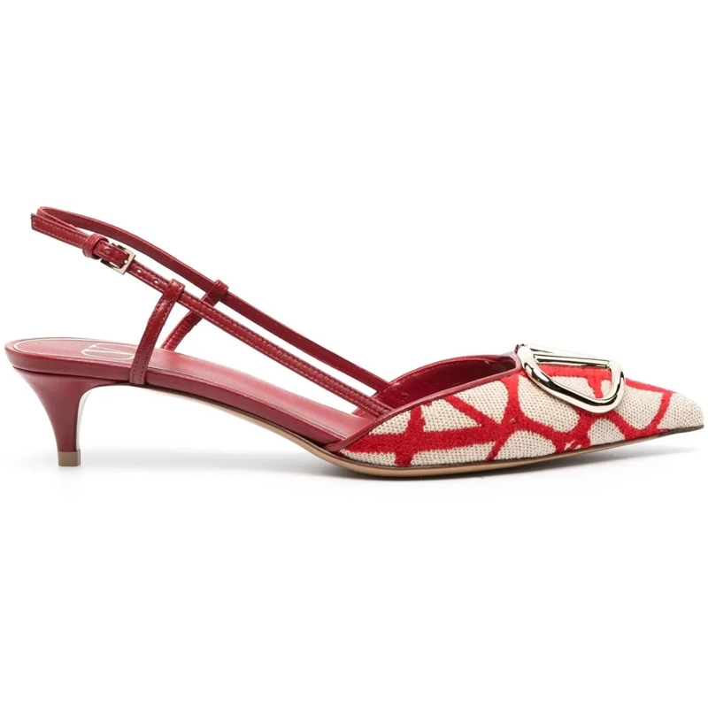 Valentino Garavani T-Shirt Valentino Garavani Toile Iconographe Pumps rot