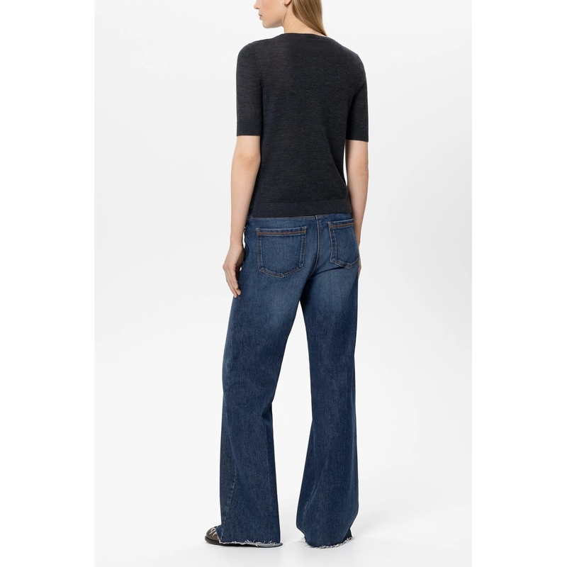 Luisa Cerano Wide-Leg-Jeans Authentic-Bootcut-Denim dark blue(Image 4)
