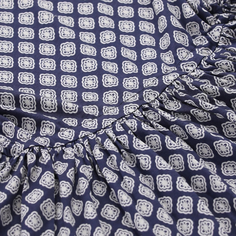 WEEKEND Max Mara Robe longue Maxikleid Facsino mit Muster blau(Image 3)