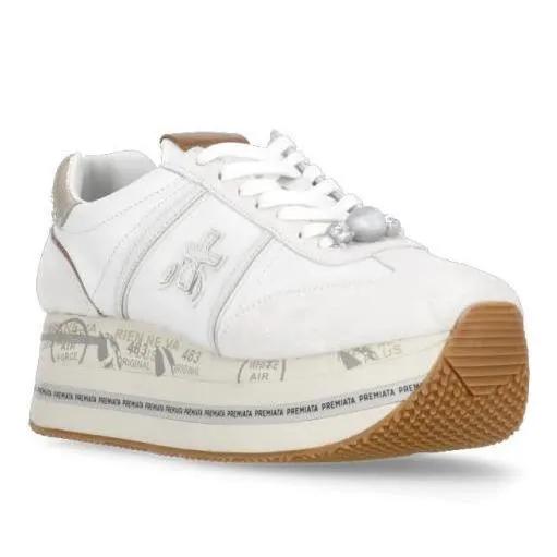 Premiata Low-Top Sneaker - Beth 7037 Sneakers - Gr. 39 (EU) - in Weiß - für Damen