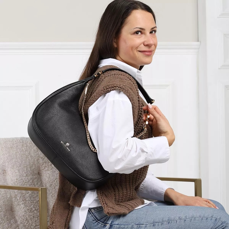 MICHAEL Michael Kors Hobo Bag Piper Large Hobo Shoulder Black(Image 2)