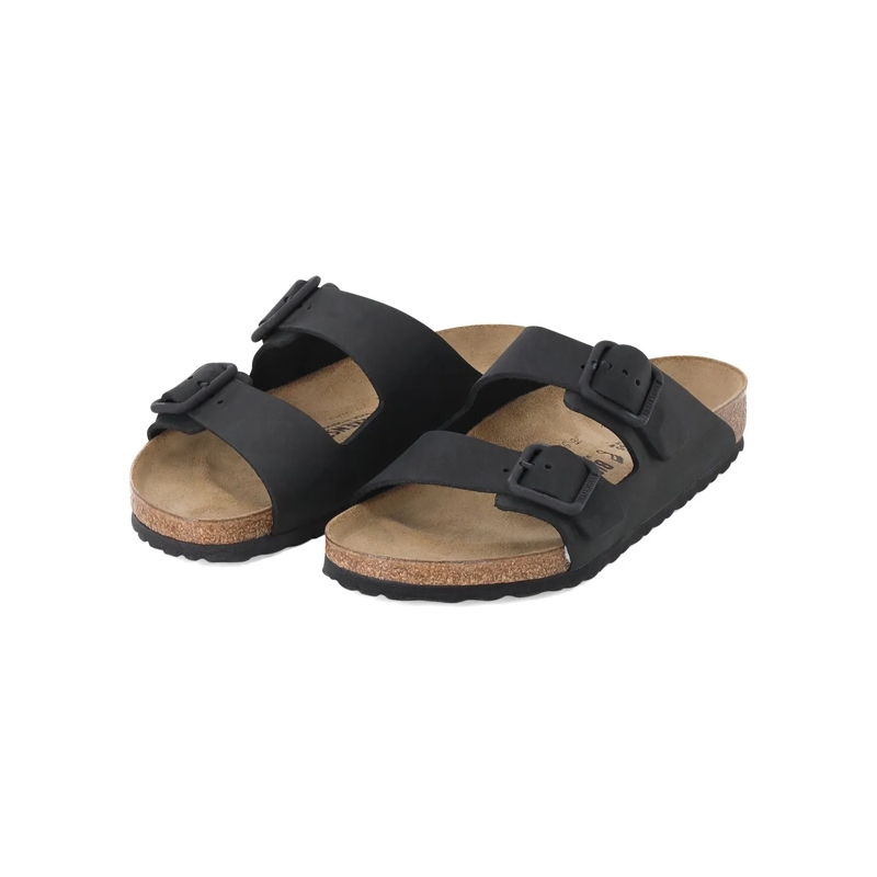 Birkenstock Veterschoenen Sandalen aus Leder schwarz
