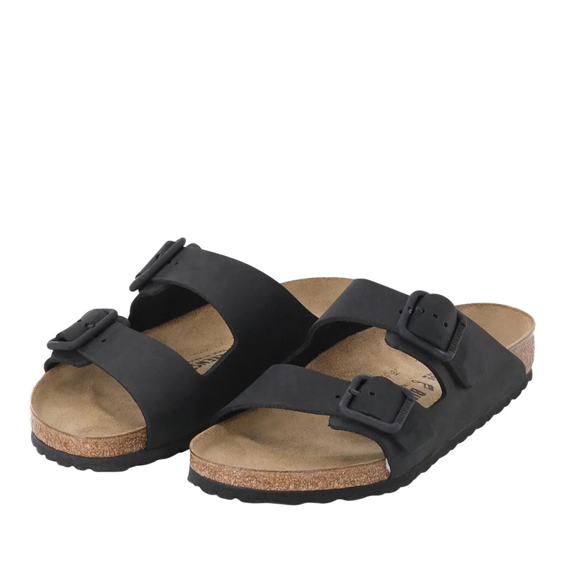 Birkenstock Chaussures à lacets Sandalen Arizona aus Leder schwarz