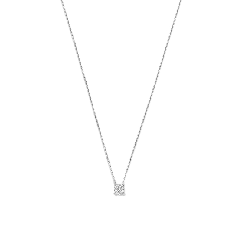 Isabel Bernard Collier moyen De la Paix Hanaé 14 karat necklace | diamond 0.08  White gold
