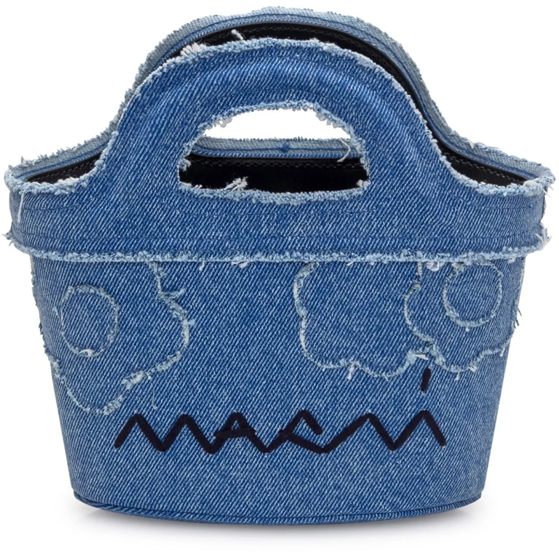 Marni Tote Micro Bag Tropicalia blau