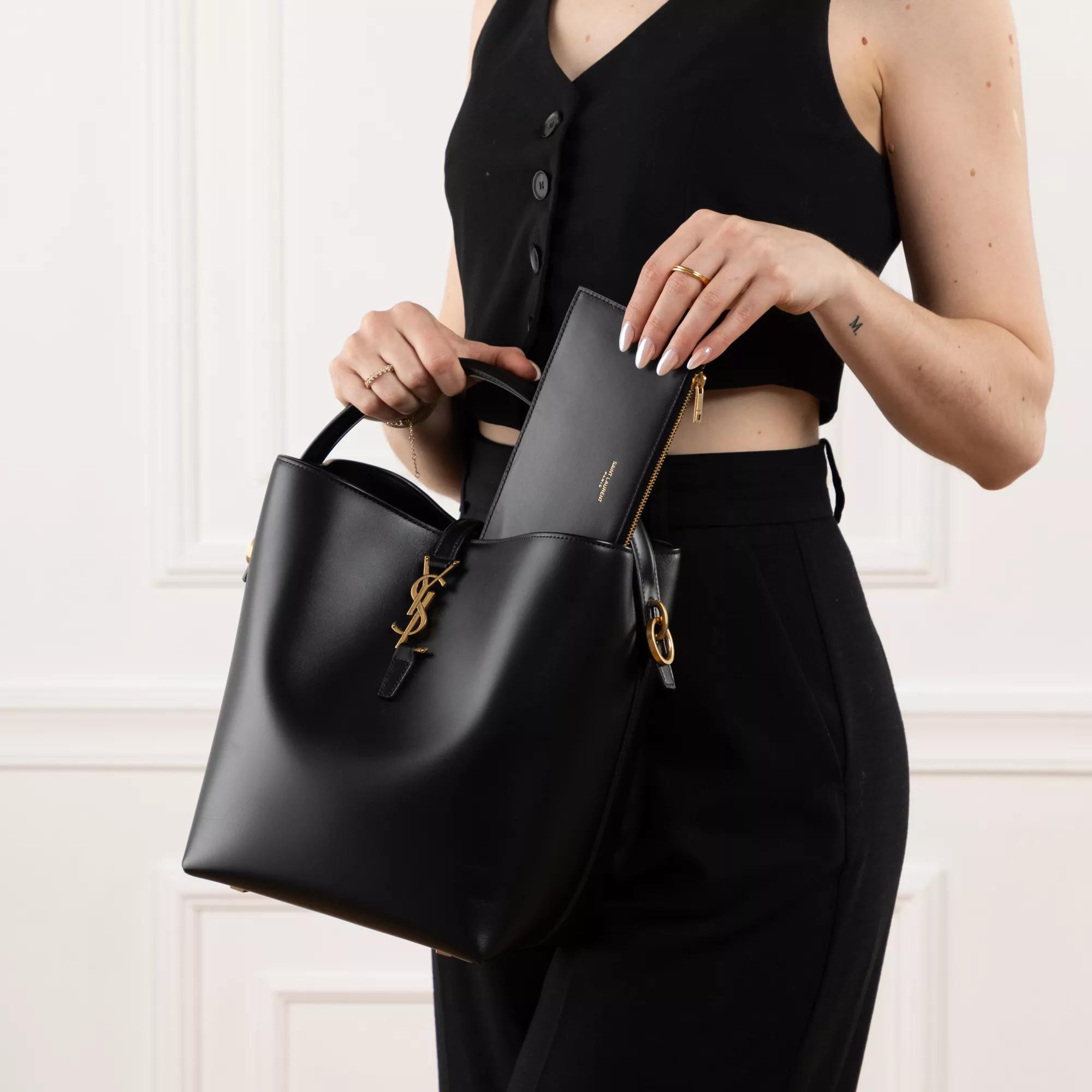 Saint Laurent Totes Le 37 Made Of Shiny Leather in zwart