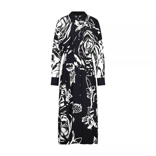 Marc Cain Blusenkleid mit floralem Print Schwarz 