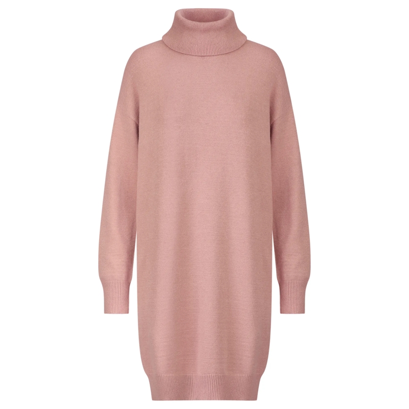 Apart Strickkleid Overside Strickkleid mauve