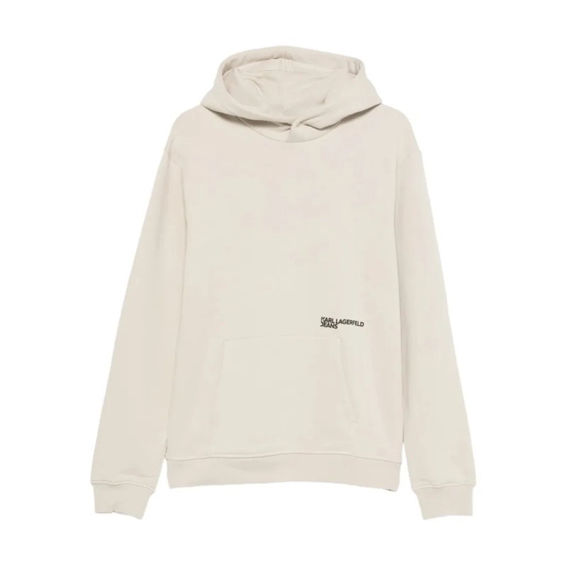 Karl Lagerfeld  Crew Neck Sweatshirt With Subtle Branding Neutrals