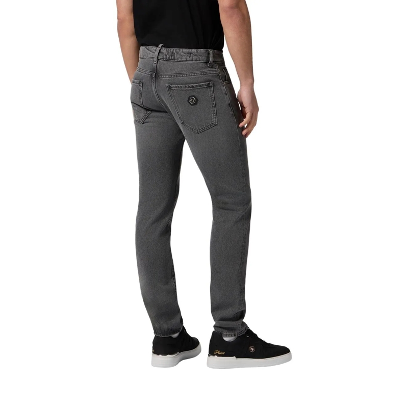 Philipp Plein Jeans Das Basismodell der 5-Pocket-Jeans zeichnet sich d grau(Image 3)