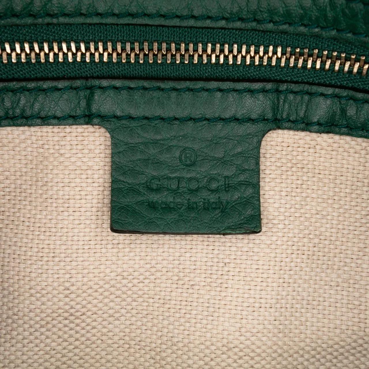 Thumbnail - Gucci Crossbody Bags - Pebbled Calfskin Soho Cellarius Boston Bag - Gr. unisize - in Grün - für Damen