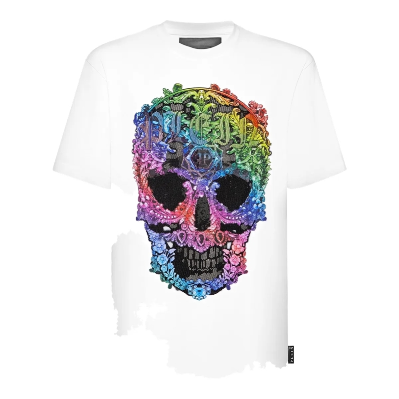 Philipp Plein T-Shirt T-Shirt Skull weiss