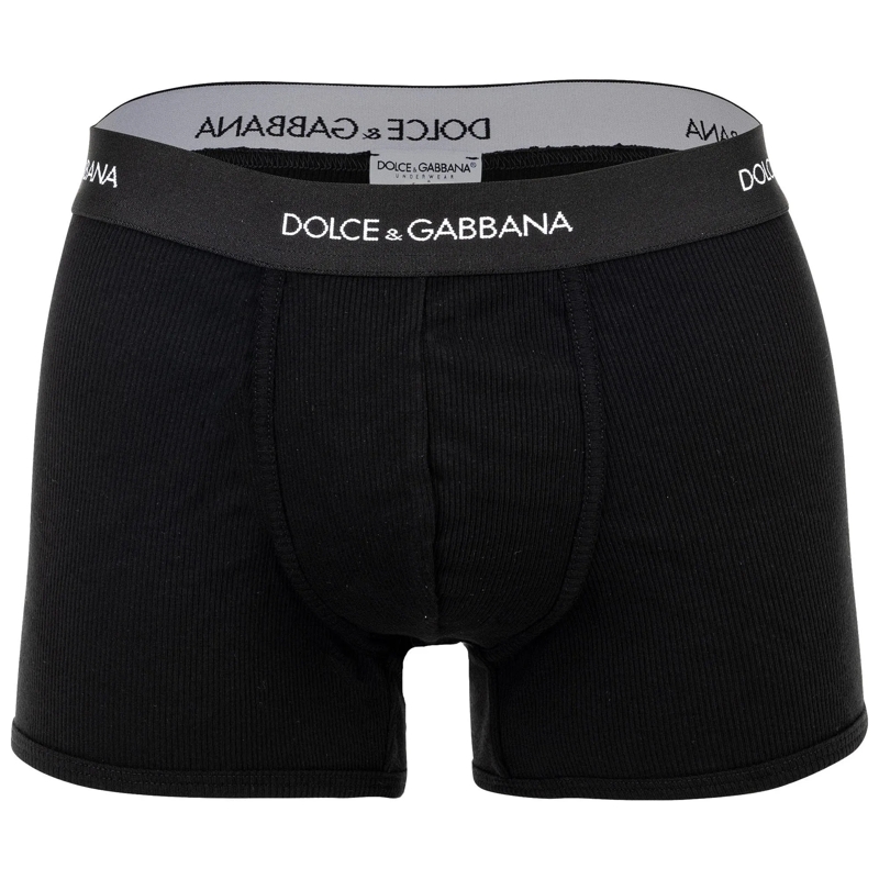 Dolce&Gabbana  Fine-Rib Regular Boxer schwarz
