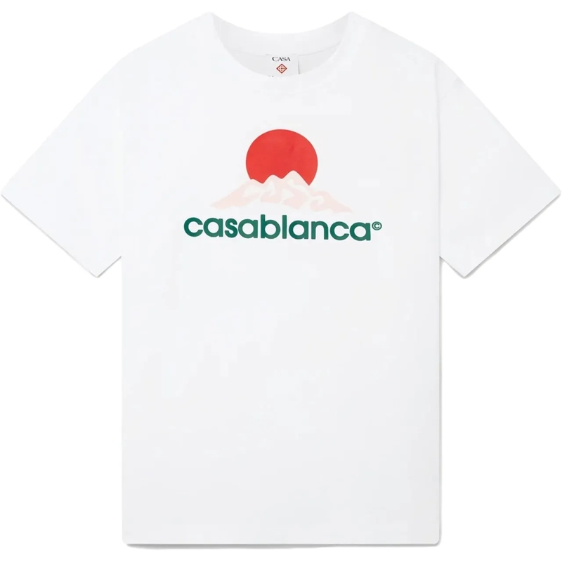 Casablanca T-Shirt t-shirts wit front print weiß