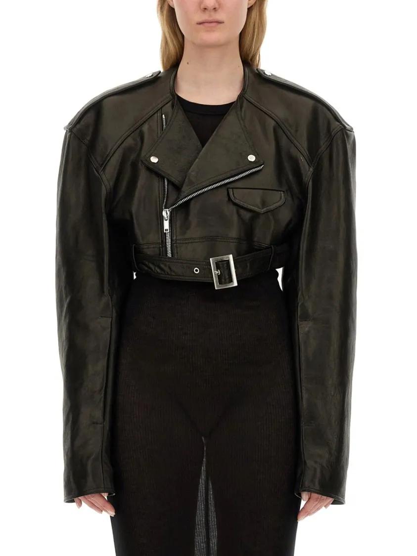 Thumbnail - Rick Owens - Biker Jacket - Größe 40 - schwarz