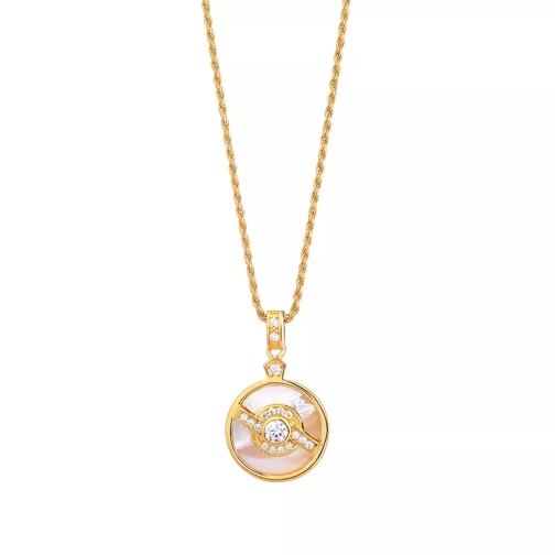 V by Laura Vann Edie Pendant with Pearl  Yellow Gold Mellanlångt halsband
