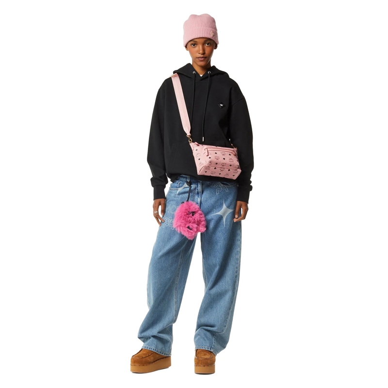 MCM Crossbody Bag Aren Vi Crossbody Sml Pz Soft Pink(Image 3)