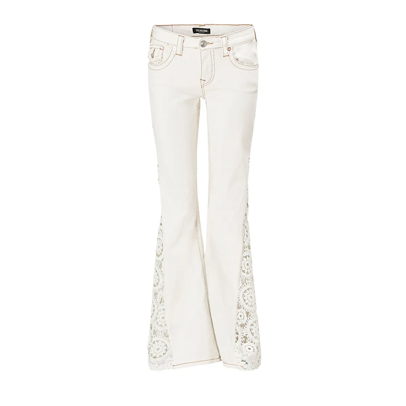True Religion Jeans Jeans CROCHET Flare offwhite
