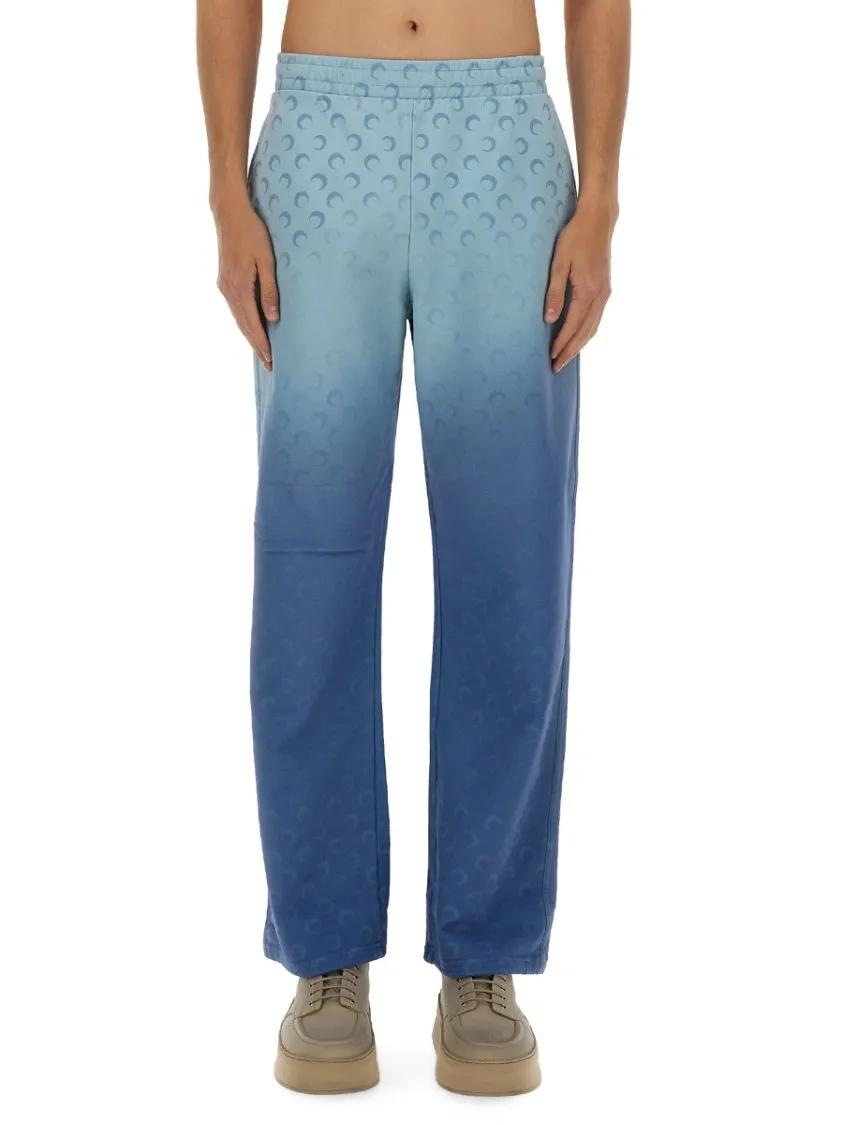 Thumbnail - Marine Serre - Gradient Blue Track Pants - Größe M - blau
