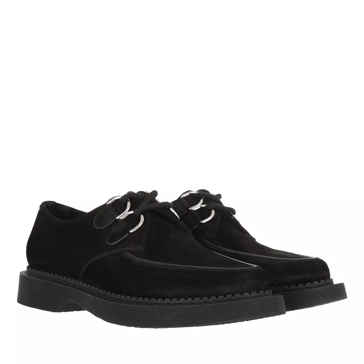 Black suede sale lace up shoes