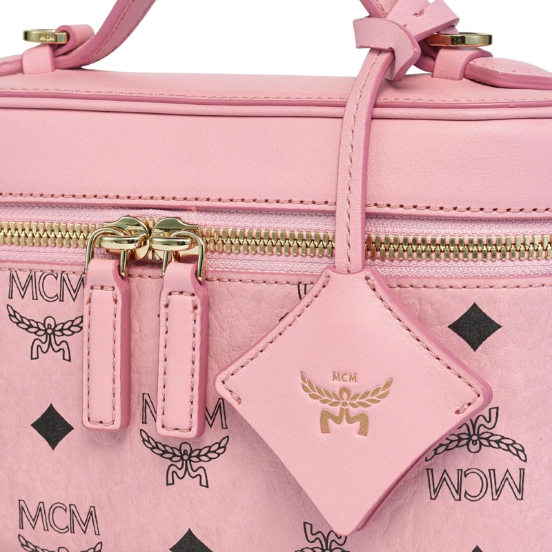 MCM Sac à bandoulière Aren Vi Lthr Mix Crossbody Mni, One Size Soft Pink(Image 8)
