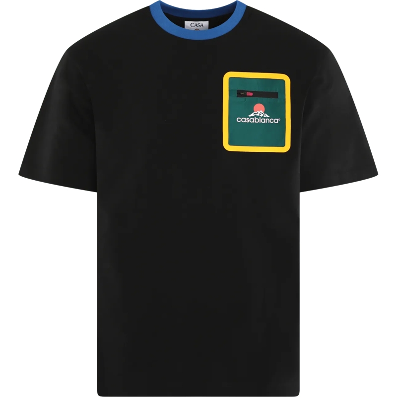 Casablanca T-Shirt Heren Casablanca Black Jersey schwarz