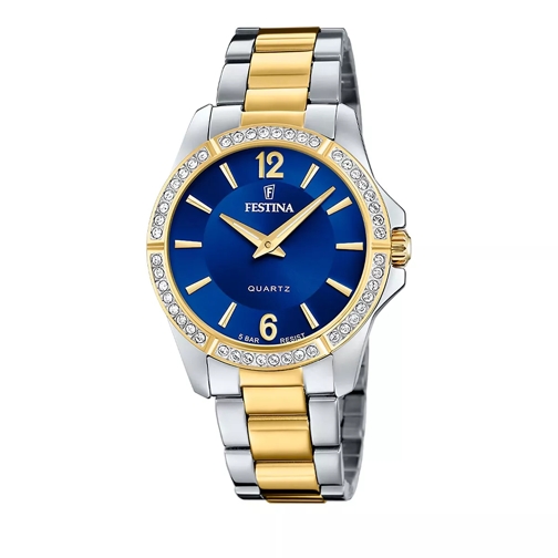 Festina Stainless Steel Watch Bracelet Bicolor/Blue Quartz Watch