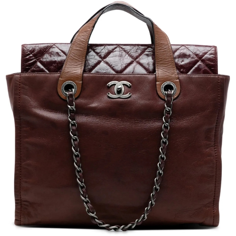 Chanel Schultertasche Iridescent Calfskin In The Mix Portobello Soft Tot rot