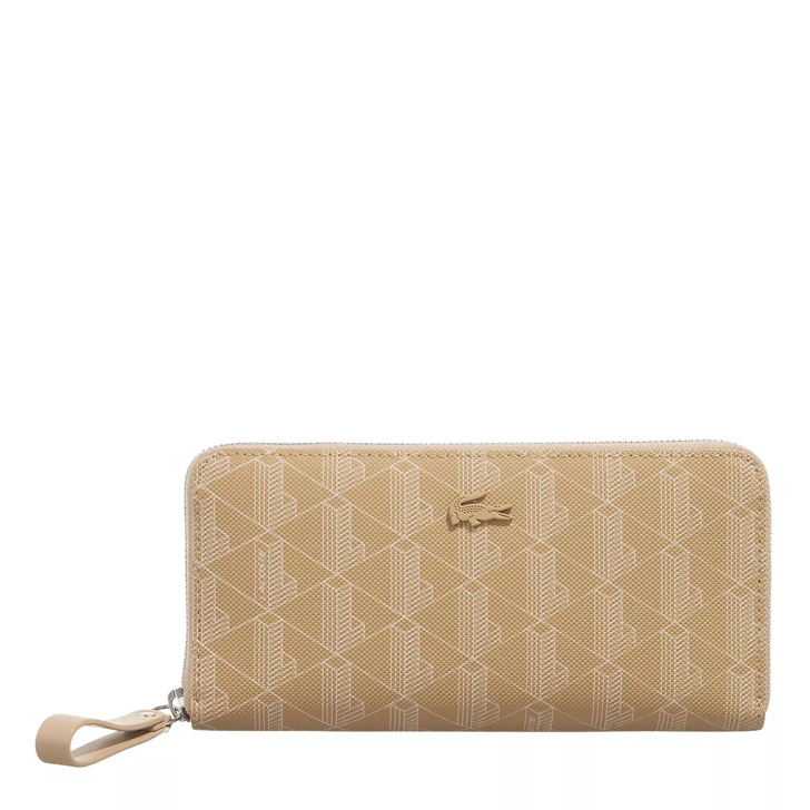 Lacoste L Zip Wallet Viennois Beige | Zip-Around Wallet