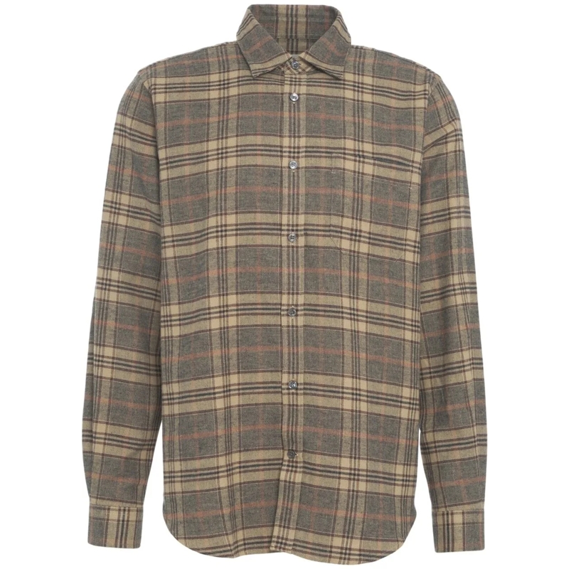 Closed T-Shirt Shirt with plaid pattern beige