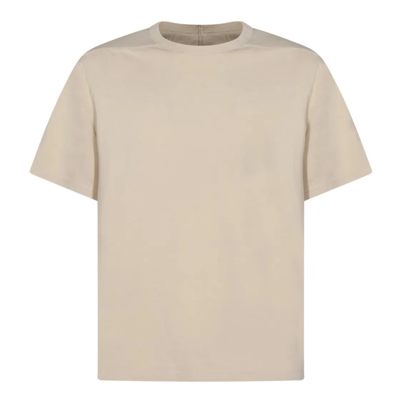 Rick Owens T-shirt Sand Cotton Short-Sleeve Shirt Neutrals