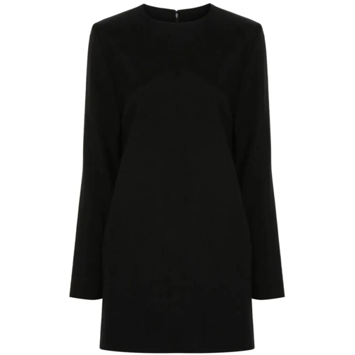 AMI Paris Long-Sleeve Mini Dress Black Mini robes