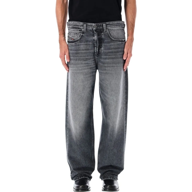 Diesel Jeans 2001 D-Macro Wide-Leg Grey Jeans Grey