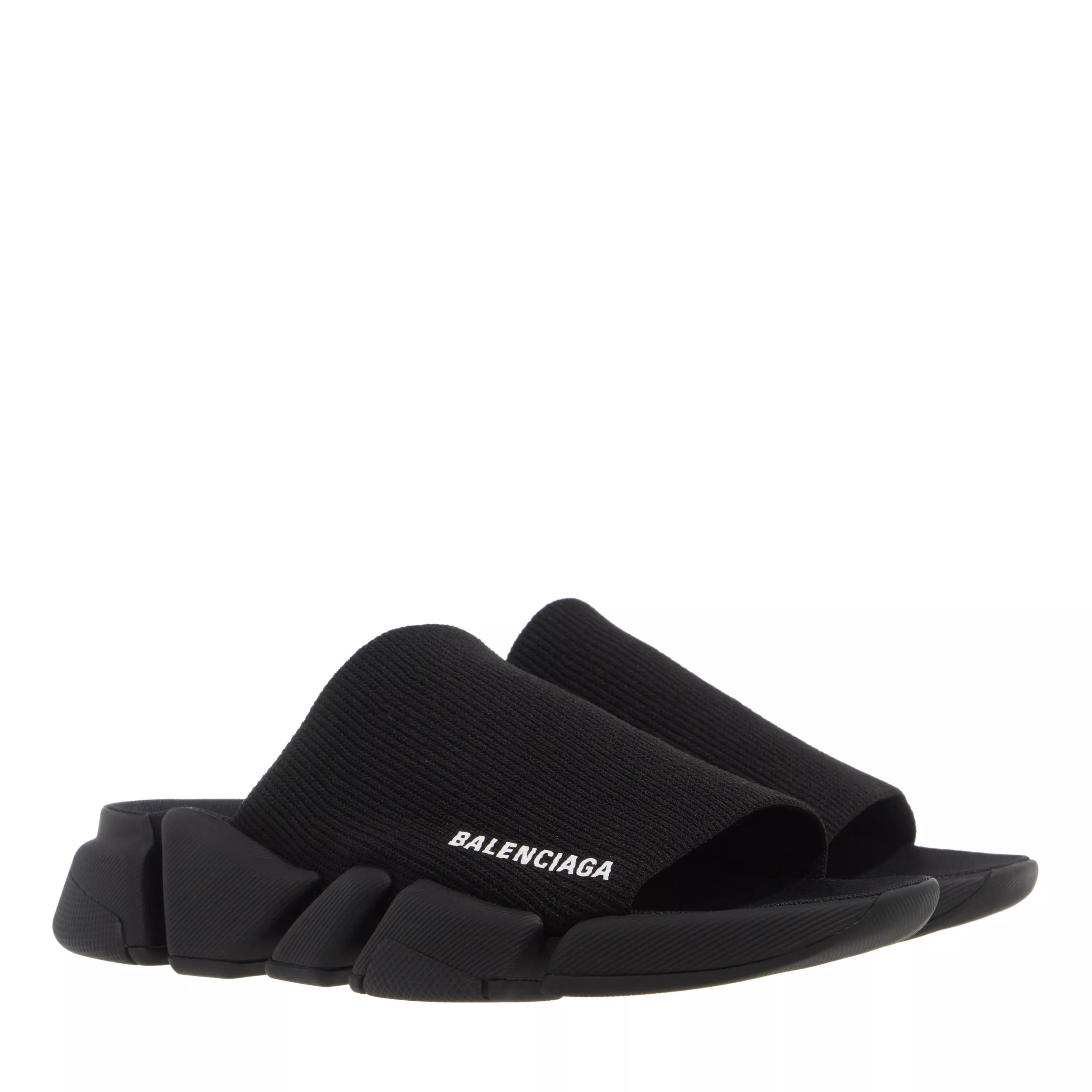 Black 2024 balenciaga slides