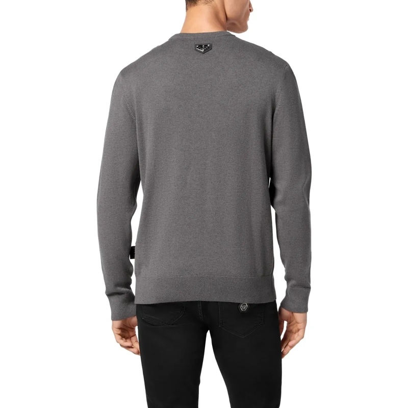 Philipp Plein  Rundhalspullover grau(Image 2)