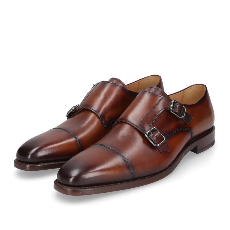 Henry Stevens Monkstraps Schnallenschuh Liam CDM mittel-braun(Image 2)