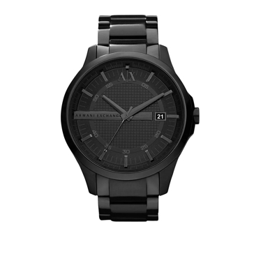 Armani exchange black watch sale