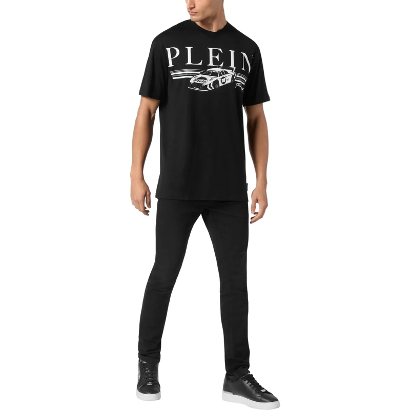 Philipp Plein T-Shirt T-Shirt Racing weiss(Image 4)