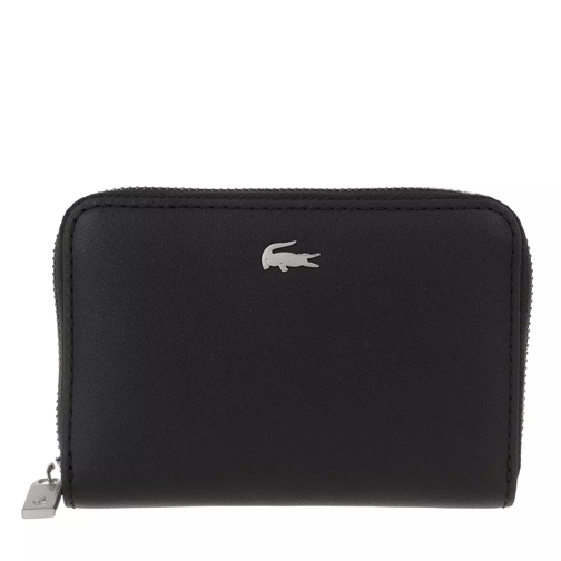 Lacoste Fg Xs Zip Coin Wallet Noir Portemonnaie mit Zip-Around-Reißverschluss