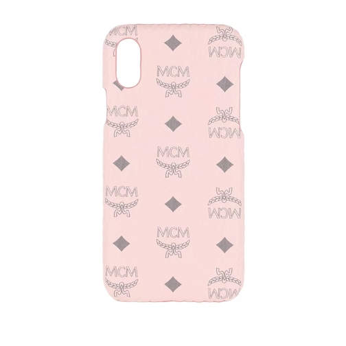 MCM Visetos Original iPhone Case X/XS Powder Pink Phone Sleeve
