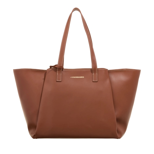 LES VISIONNAIRES Filippa Smooth Cognac Borsa da shopping