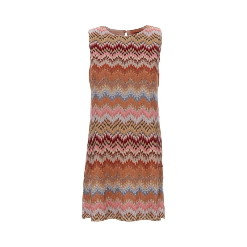 Missoni Minikleid Sleeveless Short Dress Brown