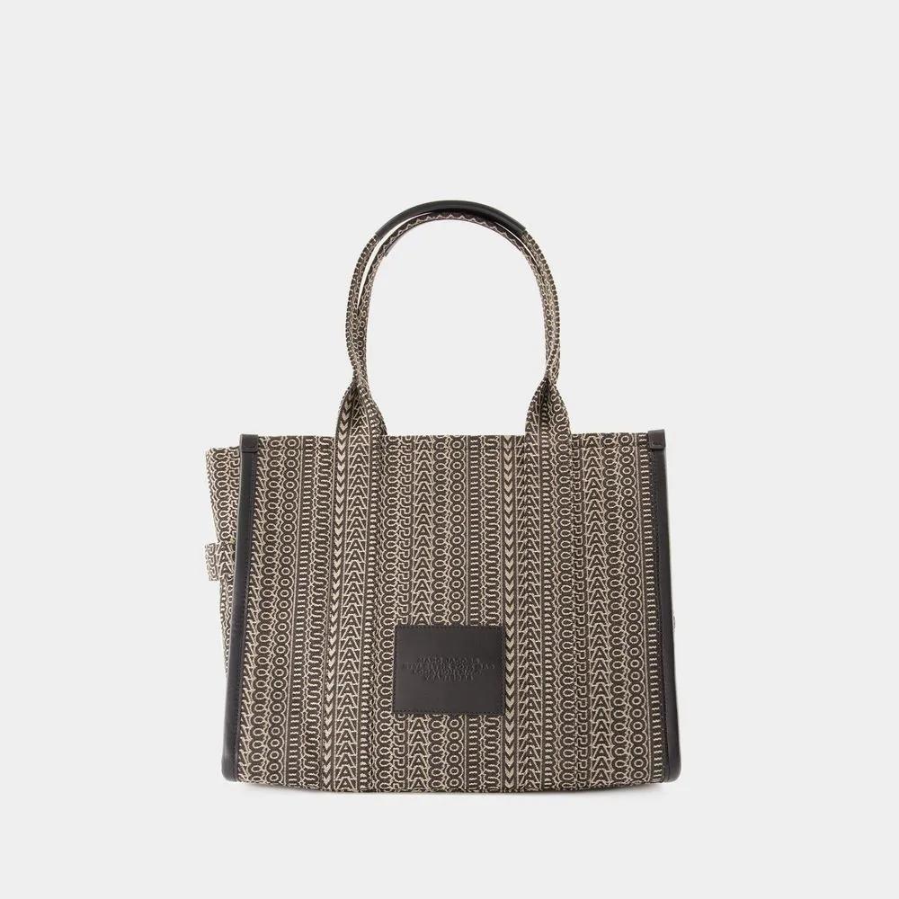 Marc Jacobs Shoppers & Totes The Large Tote Cotton Beige in bruin