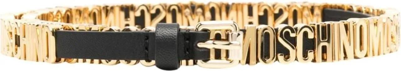 Moschino Gürtel - Belts Black Black - Gr. 42 - in Schwarz - für Damen