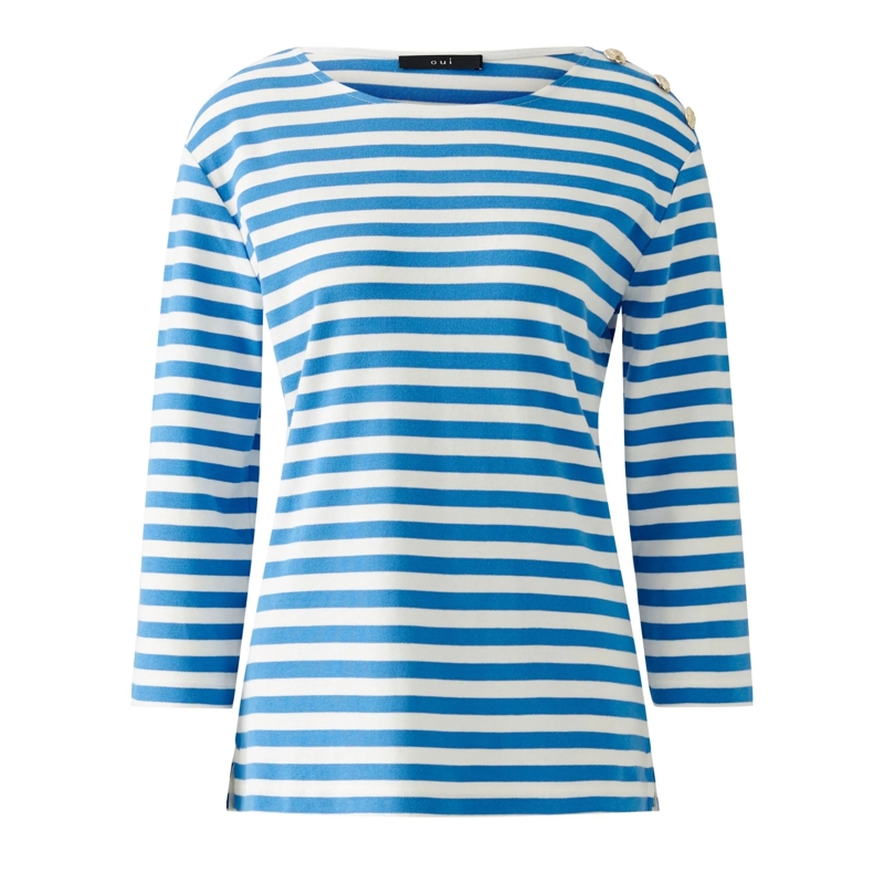 Oui 3/4-Arm-Shirt T-Shirt SUNALA offwhite