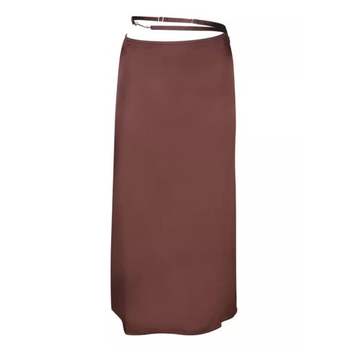 Jacquemus The Notte Skirt Brown 