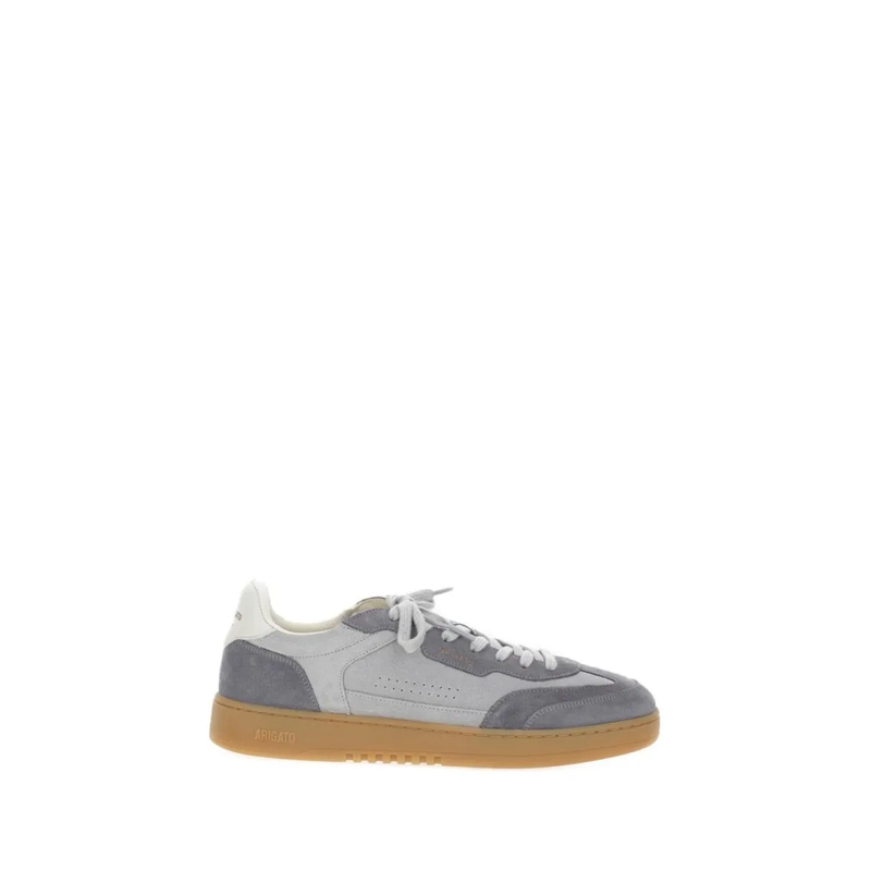Axel Arigato Low-Top-Sneaker Leather And Suede Sneakers With Embossed Logo Grey